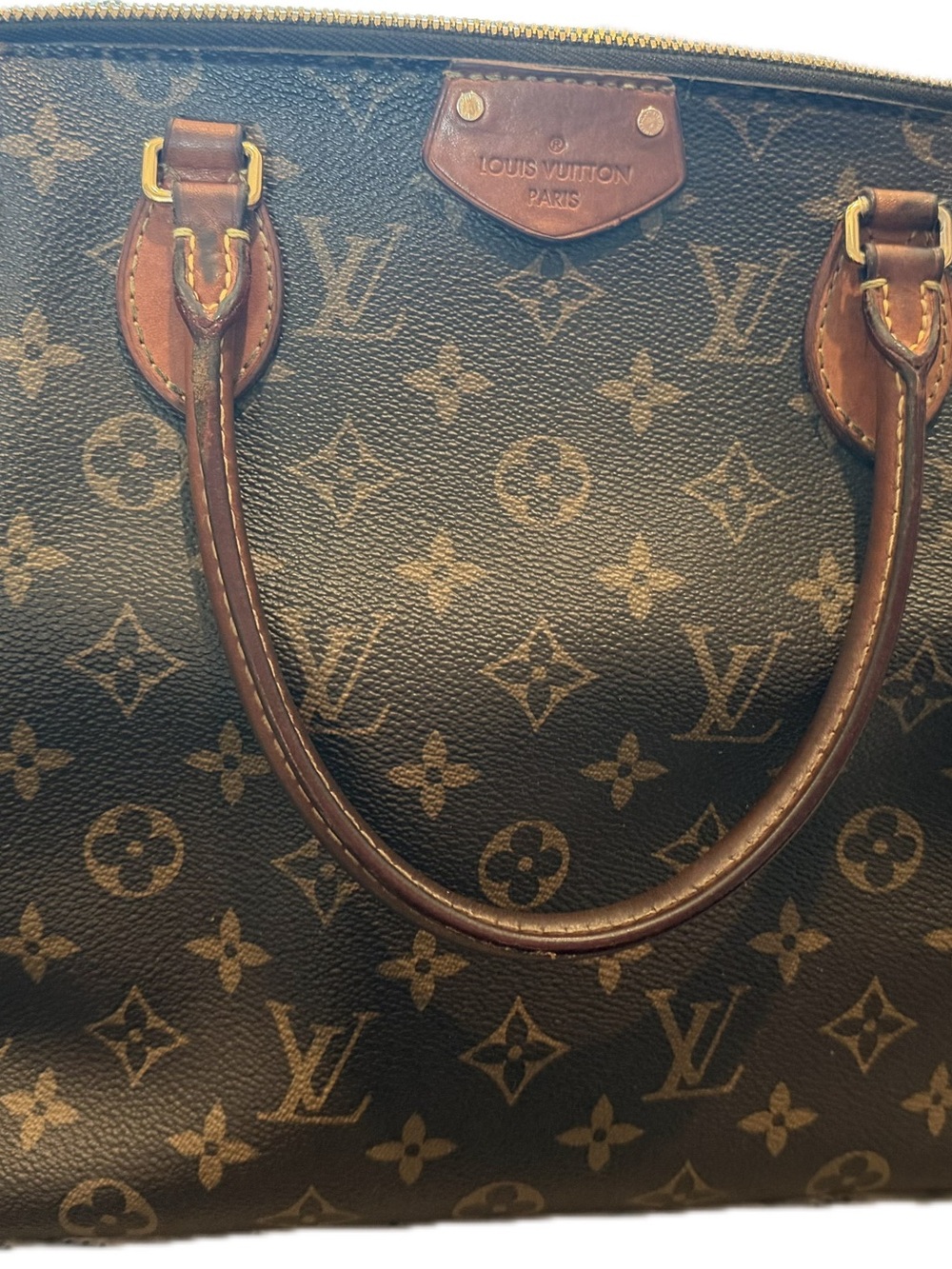 Louis Vuitton Monogram Canvas Tote in Brown
